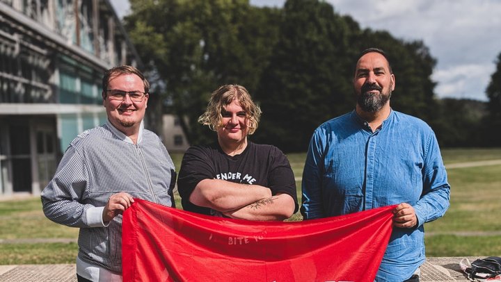 Von links: Eduard Schneider, Chiara Heine und Markus Korporal