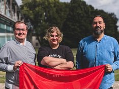 Von links: Eduard Schneider, Chiara Heine und Markus Korporal Von links: Eduard Schneider, Chiara Heine und Markus Korporal