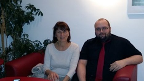 Maxi Fey-Strauß und Andy Campbell sind der neue Stadtverbandsvorstand