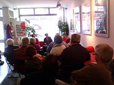 Volles Haus im Detmolder Büro der LINKEN! Volles Haus im Detmolder Büro der LINKEN!