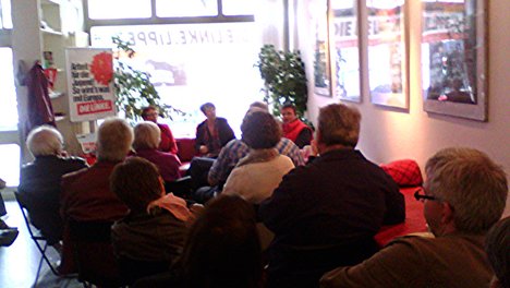 Volles Haus im Detmolder Büro der LINKEN!