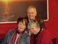 KreistagskandidatInnen: Uschi Jacob-Reisinger, Berndt Wobig, Evelin Menne von links: Uschi Jacob-Reisinger, Berndt Wobig, Evelin Menne